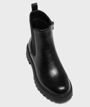 Boots crantés avec élastique latéral femme - 5 Miles vue5 - 5 MILES - GEMO