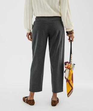 Pantalon tailleur coupe mom avec fine ceinture femme vue3 - GEMO(FEMME PAP) - GEMO