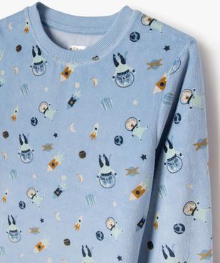 Pyjama en velours avec motifs de l’espace garçon vue2 - GEMO (ENFANT) - GEMO