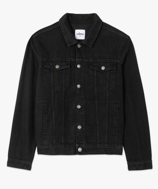 Veste en jean homme coupe droite vue4 - GEMO 4G HOMME - GEMO