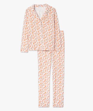 Pyjama deux pièces femme : chemise et pantalon vue4 - GEMO