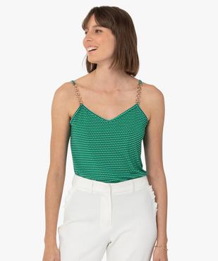 Débardeur femme à bretelles chaines vue1 - GEMO(FEMME PAP) - GEMO