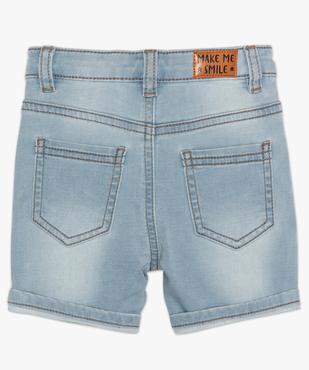 Short bébé garçon en jean extensible vue2 - GEMO(BEBE DEBT) - GEMO