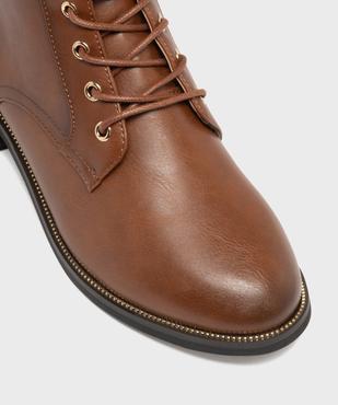 Boots plates à lacets et zip femme vue6 - VALENTINA BALDA - GEMO