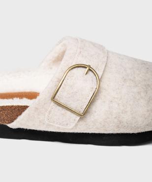 Chaussons sabots doublés sherpa femme - Roadsign vue6 - ROADSIGN - GEMO