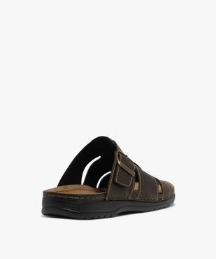 Mules confort à larges brides et semelle intérieure cuir moelleuse homme vue4 - G'FLEX - GEMO