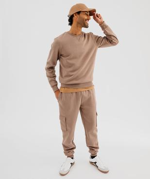 Sweat avec intérieur molletonné homme vue4 - GEMO 4G HOMME - GEMO