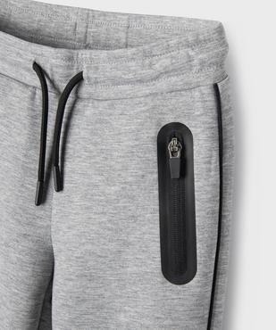 Pantalon de jogging avec poches zippées garçon vue4 - GEMO (ENFANT) - GEMO