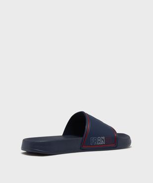 Mules de piscine à large bride imprimée homme - FFF vue4 - FFF - GEMO