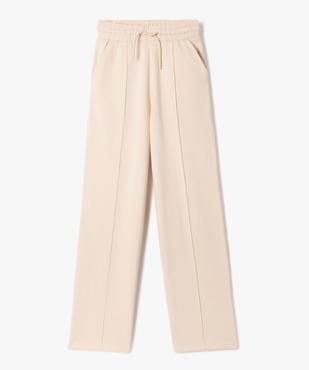 Pantalon de jogging fille coupe large non resserrée dans le bas vue1 - GEMO (JUNIOR) - GEMO