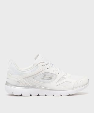 Baskets basses running en mesh avec semelle à mémoire de forme femme - Skechers vue1 - SKECHERS - GEMO