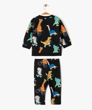 Ensemble 2 pièces en molleton doux imprimé sweat + legging bébé garçon vue4 - GEMO(BEBE DEBT) - GEMO