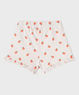 Short en coton avec volants bébé fille (lot de 2) vue3 - GEMO(BEBE DEBT) - GEMO