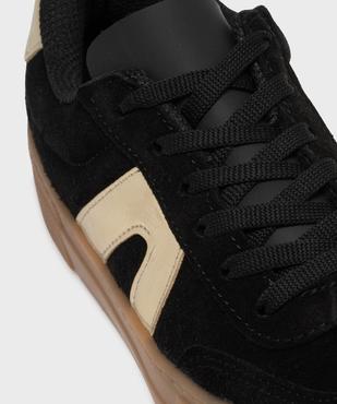 Baskets dessus cuir avec patchs léopard femme - Camps United vue6 - CAMPS - GEMO