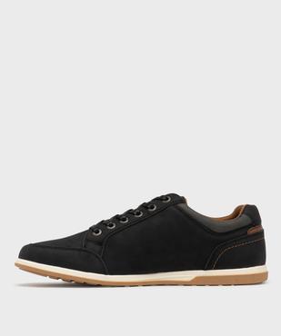 Baskets de ville avec surpiqûres homme - Urban Steps vue3 - URBAN STEPS - GEMO