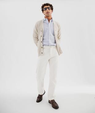 Gilet à col V en coton homme vue4 - GEMO (HOMME) - GEMO