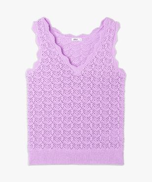 Débardeur sans manches en crochet femme vue4 - GEMO(FEMME PAP) - GEMO