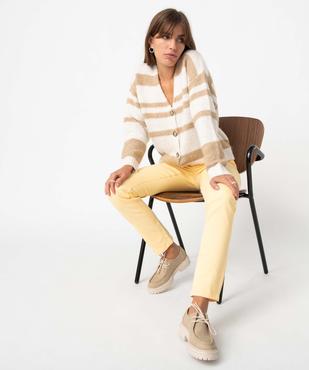 Pantalon coupe Regular taille normale femme vue6 - GEMO 4G FEMME - GEMO