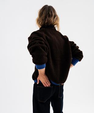 Sweat polaire boutonné femme vue3 - GEMO(FEMME PAP) - GEMO