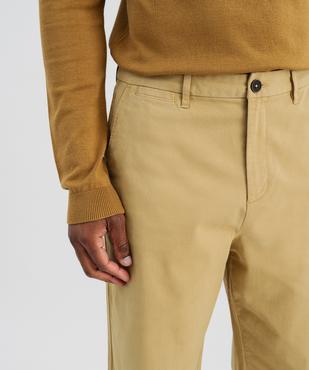 Pantalon chino coupe loose en coton stretch homme vue2 - GEMO 4G HOMME - GEMO