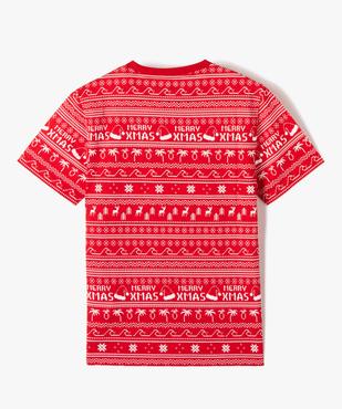 Tee-shirt garçon à manches courtes spécial Noël vue3 - GEMO (JUNIOR) - GEMO