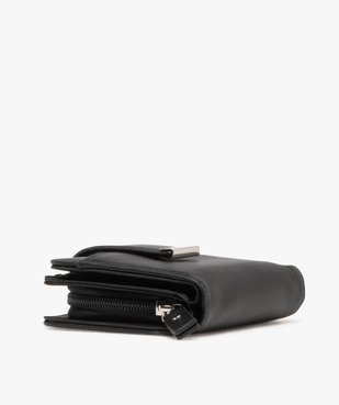 Portefeuille compact fermeture par zip et bouton pression femme vue2 - GEMO (ACCESS) - GEMO