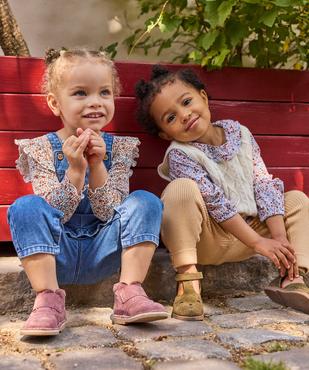 Blouse manches longues à motifs fleuris bébé fille - LuluCastagnette vue5 - LULUCASTAGNETTE - GEMO