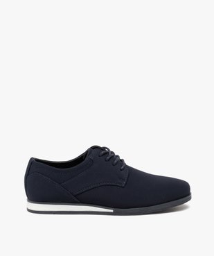Derbies garçon en toile unie et semelle contrastante vue1 - GEMO (ENFANT) - GEMO