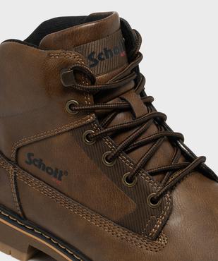Boots tige mid à semelle crantée homme - Schott vue6 - SCHOTT - GEMO
