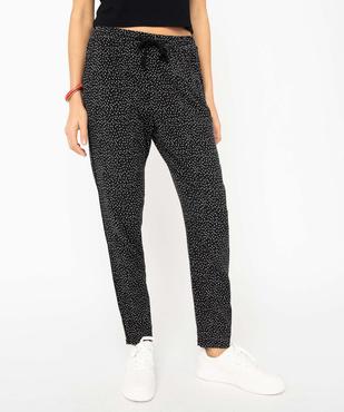 Pantalon femme fluide imprimé vue1 - GEMO(FEMME PAP) - GEMO