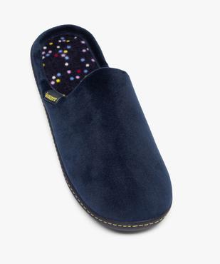 Chaussons femme mules en velours uni - Isotoner vue5 - ISOTONER - GEMO