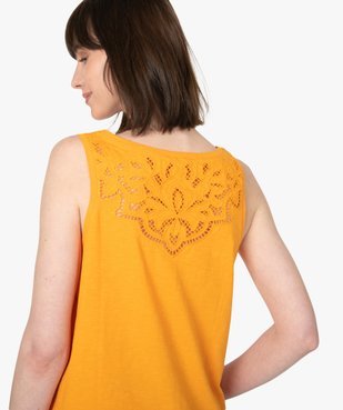 Débardeur femme avec dos brodé vue2 - GEMO(FEMME PAP) - GEMO