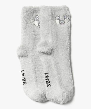 Chaussettes d’intérieur en maille peluche motif lapin femme - Disney vue1 - PANPAN - GEMO