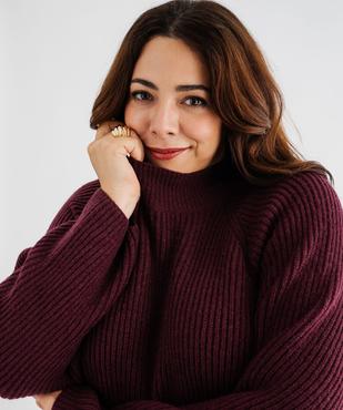 Robe pull longue fendue sur les côtés femme grande taille vue2 - GEMO (G TAILLE) - GEMO