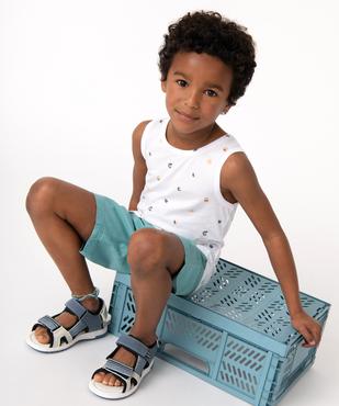 Débardeur garçon à motifs bicolores vue6 - GEMO (ENFANT) - GEMO