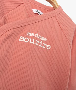 Ensemble de naissance évolutif 3 pièces : body + legging + bonnet vue5 - GEMO 4G BEBE - GEMO
