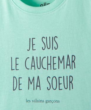 Tee-shirt bébé garçon à message humoristique - GEMO x Les Vilaines filles vue3 - VILAINES FILLES - GEMO