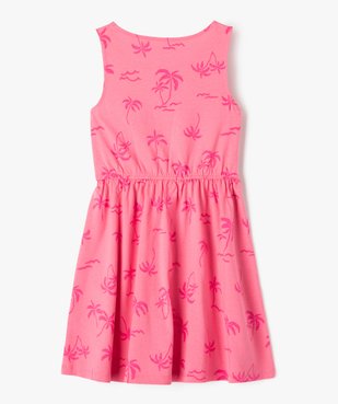 Robe sans manches à motifs fleuris fille vue3 - GEMO (ENFANT) - GEMO