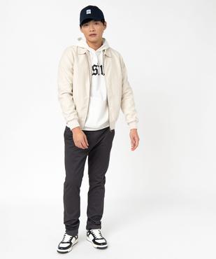 Sweat à capuche avec inscription XXL homme vue5 - GEMO (HOMME) - GEMO