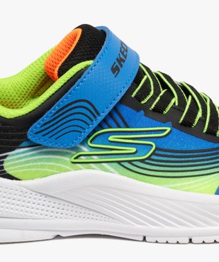 Baskets basses running à scratch multicolores garçon - Skechers vue6 - SKECHERS - GEMO