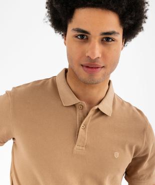 Polo à manches courtes en maille piquée homme vue2 - GEMO 4G HOMME - GEMO