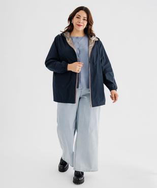 Blouson déperlant à capuche réversible femme grande taille vue5 - GEMO 4G GT - GEMO