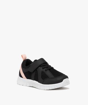 Baskets fille en mesh running avec ligne arrière contrastée vue2 - GEMO (ENFANT) - GEMO