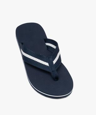 Tongs homme avec larges brides à entredoigt vue5 - GEMO (PLAGE) - GEMO