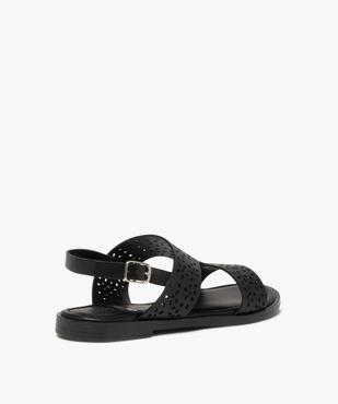 Sandales femme unies casual dessus ajouré vue5 - GEMO (CASUAL) - GEMO