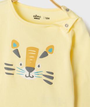 Pyjama 2 pièces motif lion bébé vue2 - GEMO 4G BEBE - GEMO