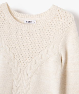 Robe pull en maille pailletée fille vue3 - GEMO (ENFANT) - GEMO