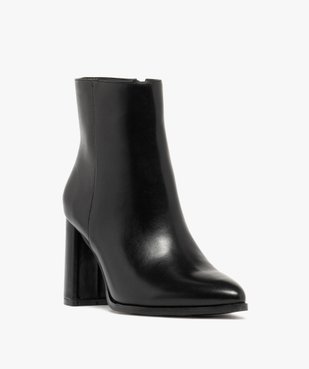 Boots femme à talon et bout pointu avec zip  vue2 - FOLLOW ME G4G - GEMO