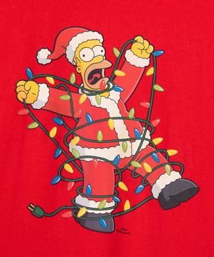 Tee-shirt à manches courtes spécial Noël garçon - The Simpsons vue3 - SIMPSONS - GEMO