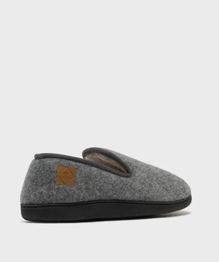 Chaussons fourrées forme pantoufle en velours homme - Roadsign vue4 - ROADSIGN D - GEMO